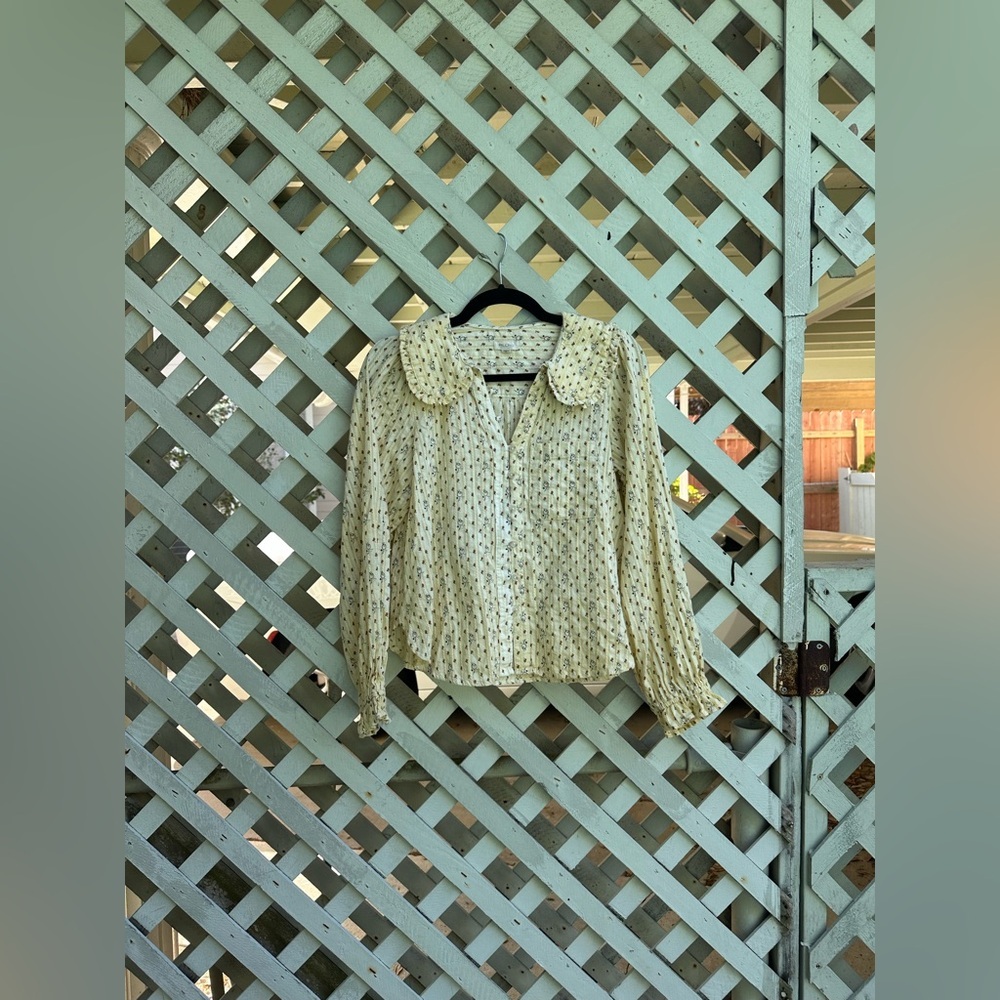 Anthropologie pilcro floral blouse